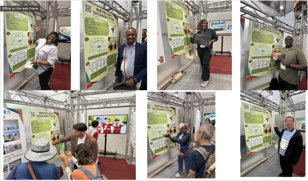 Africa Team presenting at the Expo